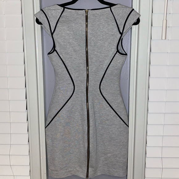 Women’s Express Grey & Black Body-con Dress Size 0 - Picture 8 of 11